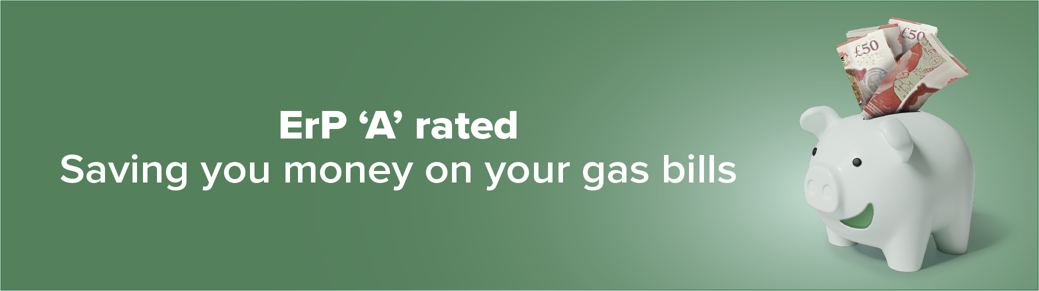 ErP 'A' rated saving money on your gas bills