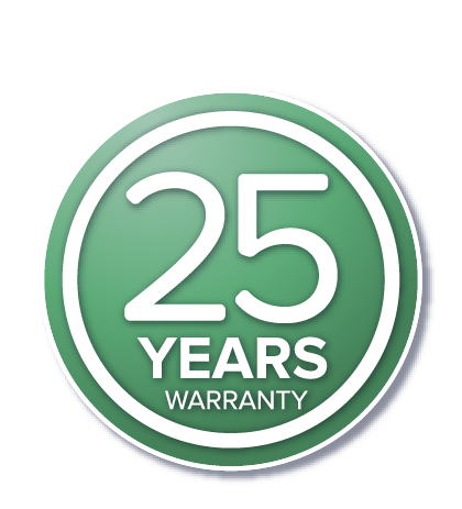 25 years warranty icon