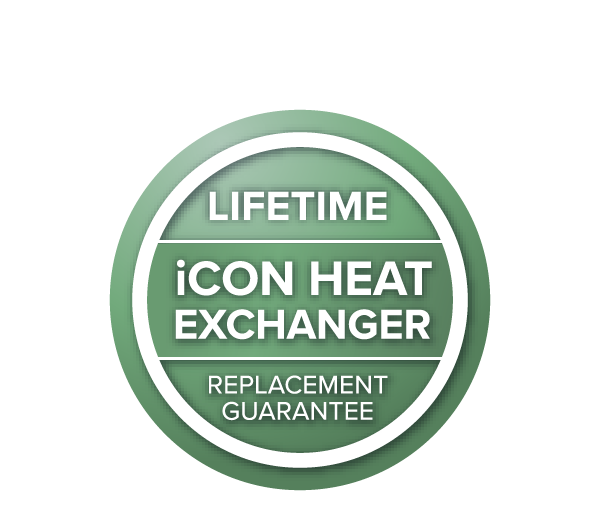 iCon Heat Exchanger lifetime replacement guarantee icon
