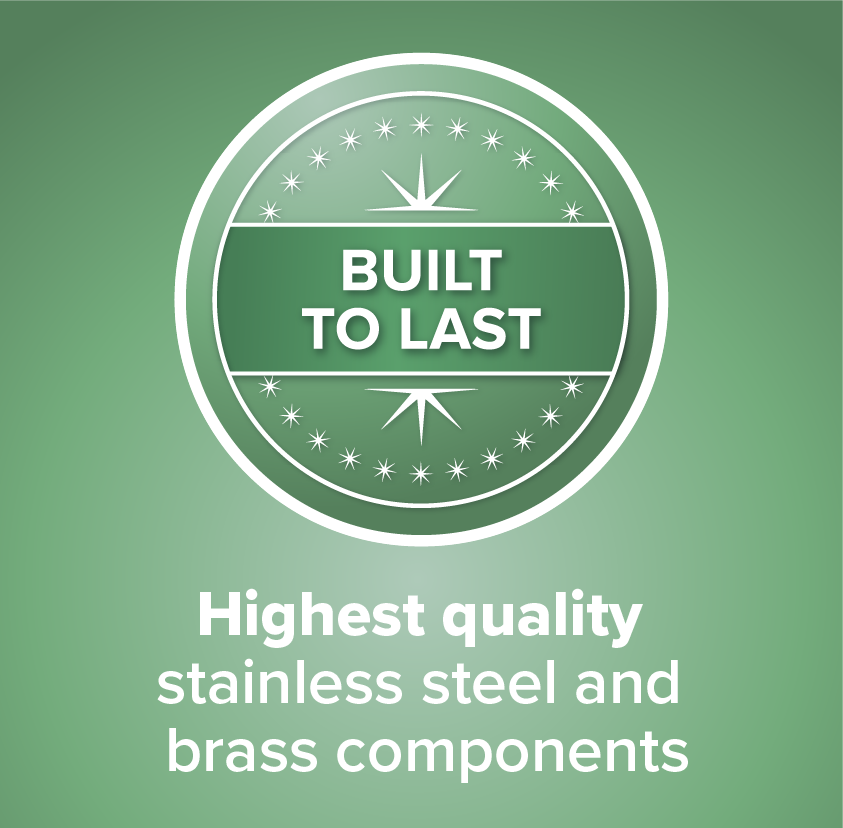 Hignest quality stainless steel and brass components