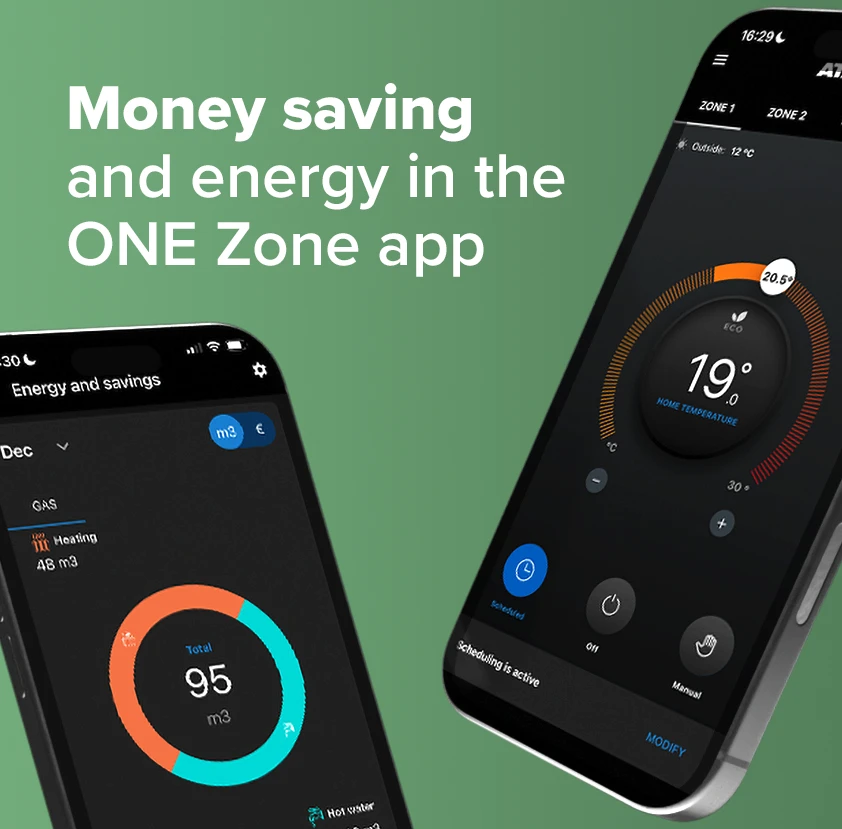 Money saving and energy in the ONE Zone app