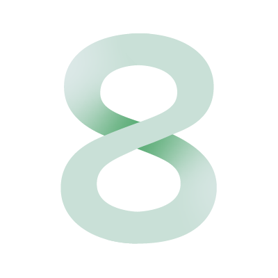Image of a large number 8