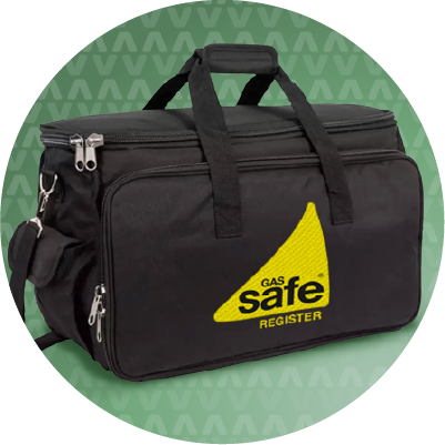 Tool bag with Gas Safe Register logo