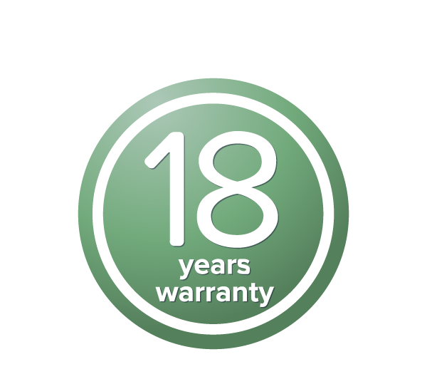 18 years warranty icon