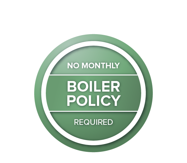 No monthly boiler policy required icon