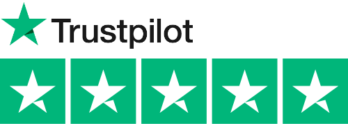 5 stars on TrustPilot